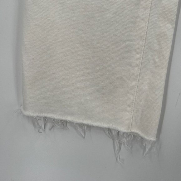 TRAVE Women's Colette Kick Flare Jeans in White Denim with Raw Hem sz 30 NWT - Picture 6 of 8